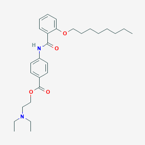 molecular formula C28H40N2O4 B015121 2-(Diethylamino)ethyl 4-(2-(octyloxy)benzamido)benzoate CAS No. 26090-29-9