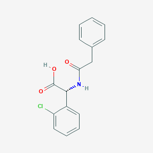 molecular formula C16H14ClNO3 B1512120 (R)-(2-Chloro-phenyl)-phenylacetylamino-acetic acid CAS No. 1098100-07-2