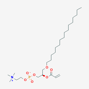 molecular formula C27H54NO7P B151214 1-hexadecyl-2-(2E-propionyl)-sn-glycero-3-phosphocholine CAS No. 135566-25-5