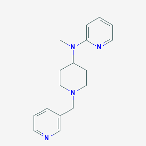 molecular formula C17H22N4 B15121457 N-methyl-N-{1-[(pyridin-3-yl)methyl]piperidin-4-yl}pyridin-2-amine 
