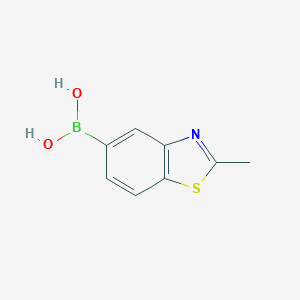 molecular formula C8H8BNO2S B151216 2-Methylbenzothiazole-5-boronic acid CAS No. 590417-67-7