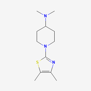 molecular formula C12H21N3S B15121901 1-(4,5-dimethyl-1,3-thiazol-2-yl)-N,N-dimethylpiperidin-4-amine 