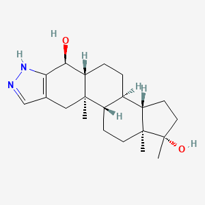 molecular formula C21H32N2O2 B1512197 4Alpha-Hydroxy Stanozolol CAS No. 100356-20-5