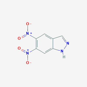 molecular formula C7H4N4O4 B015122 5,6-二硝基-1H-吲唑 CAS No. 59601-91-1