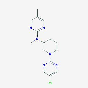 molecular formula C15H19ClN6 B15122015 N-[1-(5-chloropyrimidin-2-yl)piperidin-3-yl]-N,5-dimethylpyrimidin-2-amine 