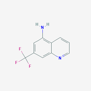molecular formula C10H7F3N2 B1512212 7-(Trifluoromethyl)quinolin-5-amine CAS No. 321-71-1