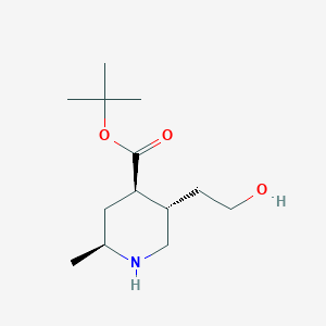 (2S,4R,5S)-Tert-butyl 5-(2-hydroxyethyl)-2-methylpiperidine-4-carboxylate