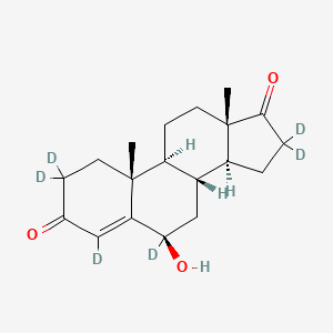 (6R,8R,9S,10R,13S,14S)-2,2,4,6,16,16-Hexadeuterio-6-hydroxy-10,13-dimethyl-1,7,8,9,11,12,14,15-octahydrocyclopenta[a]phenanthrene-3,17-dione