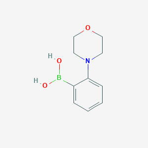 molecular formula C10H14BNO3 B151227 2-(吗啉基)苯硼酸 CAS No. 933052-52-9