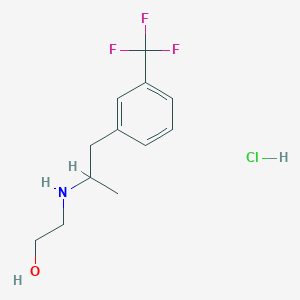 2-[1-[3-(Trifluoromethyl)phenyl]propan-2-ylamino]ethanol;hydrochloride