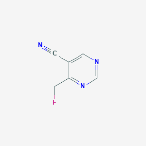 molecular formula C6H4FN3 B15122709 4-Fluoromethyl-pyrimidine-5-carbonitrile 