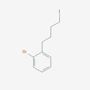 molecular formula C10H12BrI B15122725 1-(4-Iodobutyl)-2-bromobenzene 