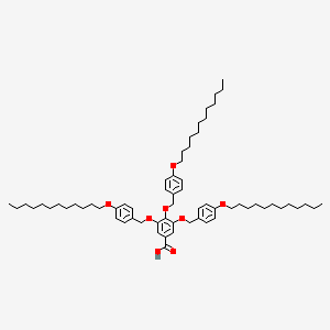 molecular formula C64H96O8 B15122821 Benzoic acid, 3,4,5-tris[[4-(dodecyloxy)phenyl]methoxy]- 