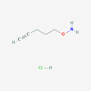 molecular formula C5H10ClNO B15122972 O-(pent-4-yn-1-yl)hydroxylamine hydrochloride 