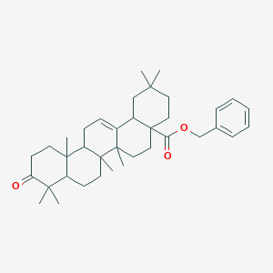 molecular formula C37H52O3 B15123005 benzyl 2,2,6a,6b,9,9,12a-heptamethyl-10-oxo-3,4,5,6,6a,7,8,8a,11,12,13,14b-dodecahydro-1H-picene-4a-carboxylate 