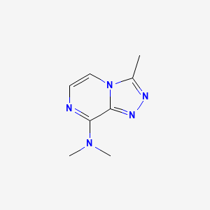 molecular formula C8H11N5 B15123048 N,N,3-trimethyl-[1,2,4]triazolo[4,3-a]pyrazin-8-amine 