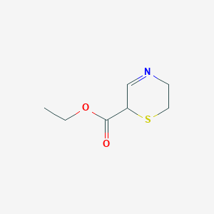 molecular formula C7H11NO2S B15123110 Ethyl 5,6-Dihydro-2H-1,4-thiazine-2-carboxylate 