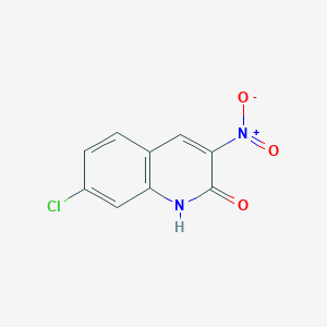 molecular formula C9H5ClN2O3 B15123114 7-Chloro-3-nitro-1H-quinolin-2-one 