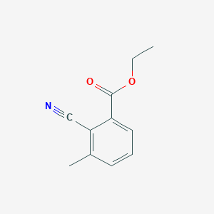 molecular formula C11H11NO2 B15123431 Ethyl 2-cyano-3-methylbenzoate 
