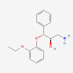molecular formula C17H21NO3 B15123587 (R*,R*)-3-Amino-1-(2-ethoxyphenoxy)-1-phenylpropan-2-OL 