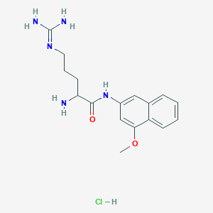 molecular formula C17H24ClN5O2 B15123671 H-Arg-4M-betana hydrochloride salt 