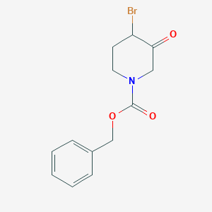 molecular formula C13H14BrNO3 B15123684 Benzyl 4-bromo-3-oxopiperidine-1-carboxylate 