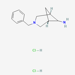 molecular formula C13H20Cl2N2 B15123694 Exo-3-benzyl-3-azabicyclo[3.1.1]heptan-6-aminedihydrochloride 