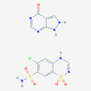 molecular formula C12H10ClN7O5S2 B151237 Fluitoran CAS No. 138230-25-8