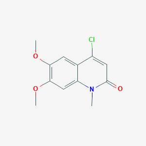molecular formula C12H12ClNO3 B15123745 4-Chloro-6,7-dimethoxy-1-methylquinolin-2(1H)-one CAS No. 878380-79-1