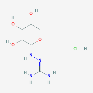 molecular formula C6H15ClN4O4 B15123754 N1-b-D-Arabinopyranosylamino-guanidine HCl 