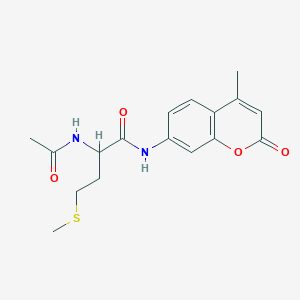 molecular formula C17H20N2O4S B15123776 (S)-2-Acetamido-N-(4-methyl-2-oxo-2H-chromen-7-yl)-4-(methylthio)butanamide 