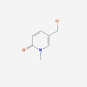 molecular formula C7H8BrNO B15123784 5-(Bromomethyl)-1-methylpyridin-2(1H)-one 