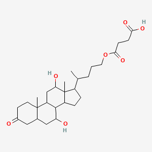 molecular formula C28H44O7 B15123786 3-Keto Petromyzonol-24-hemisuccinate 