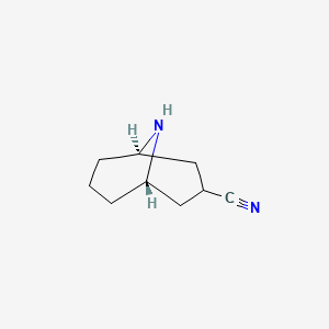 molecular formula C9H14N2 B15123795 Exo-9-azabicyclo[3.3.1]nonane-3-carbonitrile 