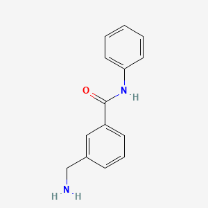 molecular formula C14H14N2O B15123796 3-(aminomethyl)-N-phenylbenzamide 