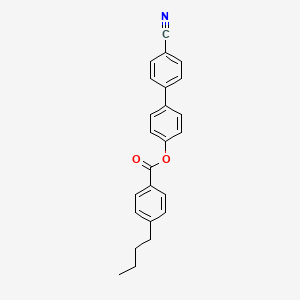 molecular formula C24H21NO2 B15123837 [4-(4-cyanophenyl)phenyl] 4-butylbenzoate 