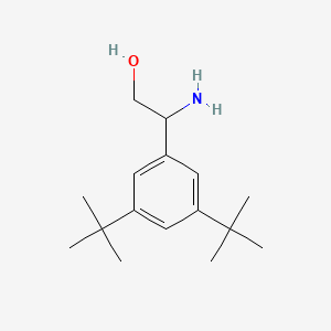 molecular formula C16H27NO B15123890 (R)-2-amino-2-(3,5-di-tert-butylphenyl)ethan-1-ol 