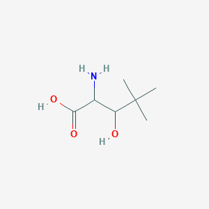 molecular formula C7H15NO3 B15123970 2-Amino-3-hydroxy-4,4-dimethylpentanoic acid 