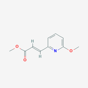 molecular formula C10H11NO3 B15123974 Methyl (E)-3-(5-methoxypyridin-2-yl)acrylate 