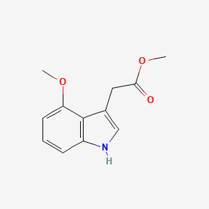 molecular formula C12H13NO3 B15123975 Methyl 4-Methoxyindole-3-acetate 