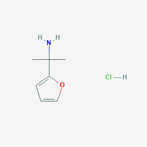 molecular formula C7H12ClNO B15123997 2-(Furan-2-yl)propan-2-amine hydrochloride 