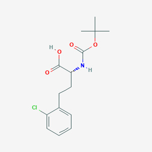 molecular formula C15H20ClNO4 B15124026 N-Boc-2-chloro-D-homophenylalanine 