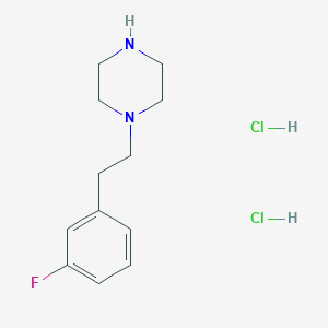 molecular formula C12H19Cl2FN2 B15124082 1-[2-(3-Fluorophenyl)ethyl]piperazine dihydrochloride 