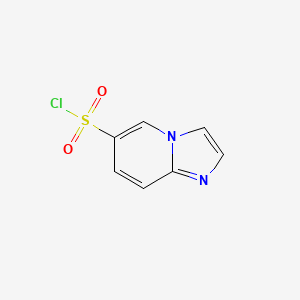 molecular formula C7H5ClN2O2S B15124144 Imidazo[1,2-a]pyridine-6-sulfonyl chloride 