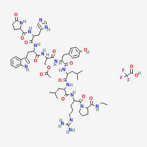 molecular formula C63H87F3N16O15 B15124151 LeuprolideAcetateEPImpurityD 