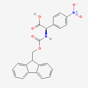 molecular formula C23H18N2O6 B15124161 Fmoc-D-Phg(4-NO2)-OH 