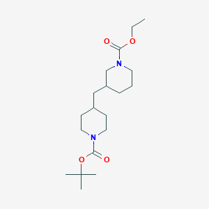 molecular formula C19H34N2O4 B1512422 Ethyl 3-(1-Boc-piperidin-4-ylmethyl)piperidine-1-carboxylate 