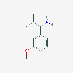 molecular formula C11H17NO B15124268 1-(3-Methoxyphenyl)-2-methylpropan-1-amine 