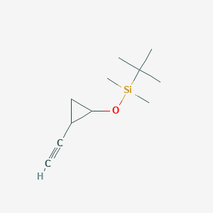 molecular formula C11H20OSi B15124284 tert-Butyl[trans-2-ethynylcyclopropoxy]dimethylsilane 