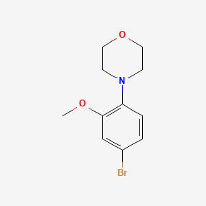 molecular formula C11H14BrNO2 B15124314 4-(4-Bromo-2-methoxyphenyl)morpholine 